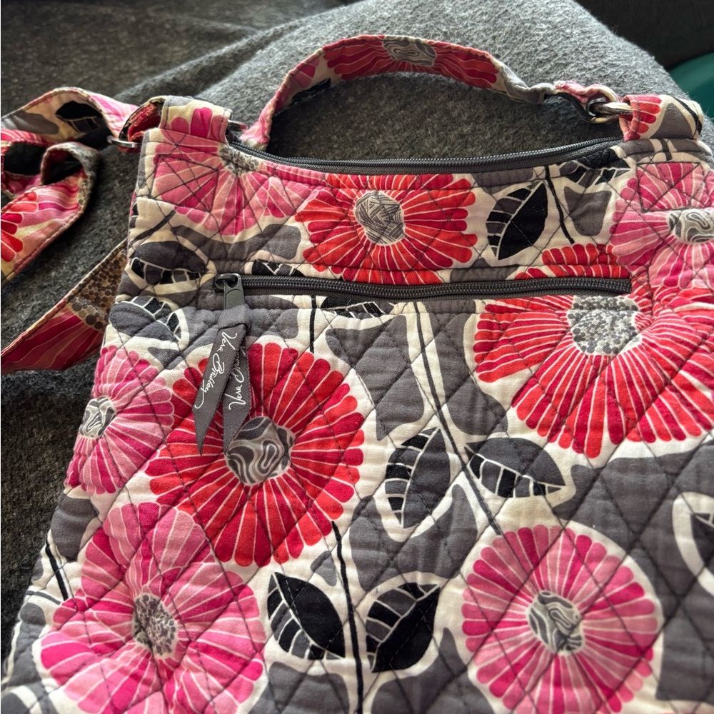 Floral Vera Bradley Quilted Crossbody Bag